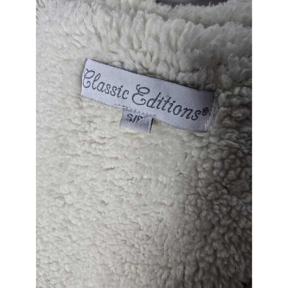 Vintage Y2K Classic Editions Shepra Lined Pink Snow Tiger Print Zip Jacket-SMALL - Picture 14 of 16